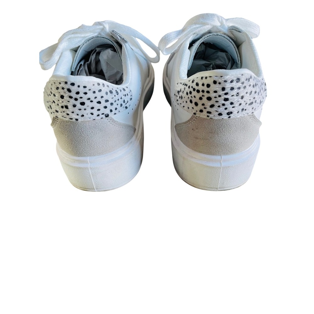 Vintage Havana Lexa White Black Star Platform Sneakers Dalmatian Print Size 8 - Picture 5 of 9